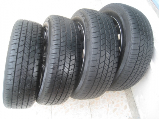 ขายล้อแม็ก Toyota vios 12ก้าน 15" x5.5" et45 4รู100 +ยางปี 12