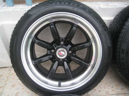 ขายล้อแม็ก Toyota vios 12ก้าน 15" x5.5" et45 4รู100 +ยางปี 12