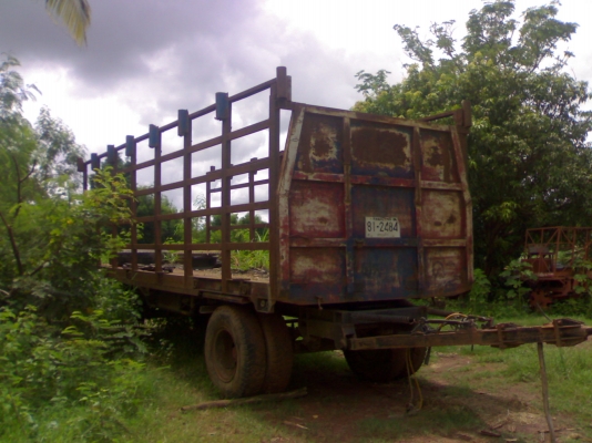 ขายลูกพ่วงยาว 7 ม. 2เพลาพื้นเรียบ จดทะเบียนปี 42