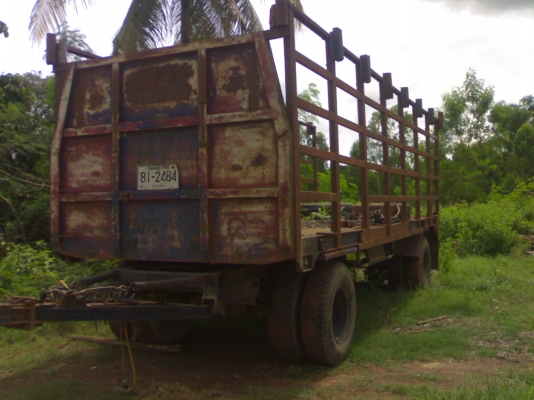 ขายลูกพ่วงยาว 7 ม. 2เพลาพื้นเรียบ จดทะเบียนปี 42