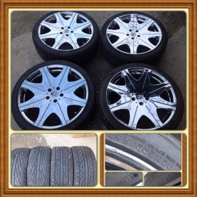 ขายแม็กมือ2ขอบ20 VIP AF 5 รู100/114 +ยางปี13กับ 10 ราคา 14,500 ถูกด่วนๆๆ