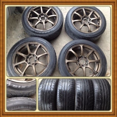 ขายแม็กมือ2 Model 8 ขอบ15. 4รู100/114 + ยางราคา 6,900 บาทถูก