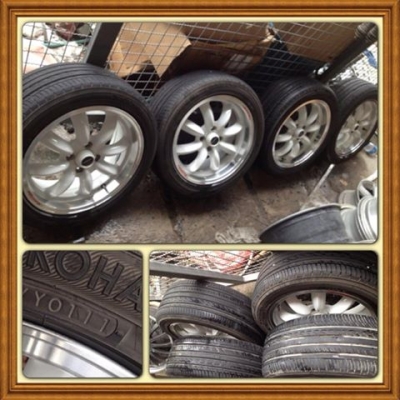 ขายล้อแม็กซ็ขอบ16 กล้วย (Rota) 4รู100 + ยางปี11 ราคา 10,900 บ.