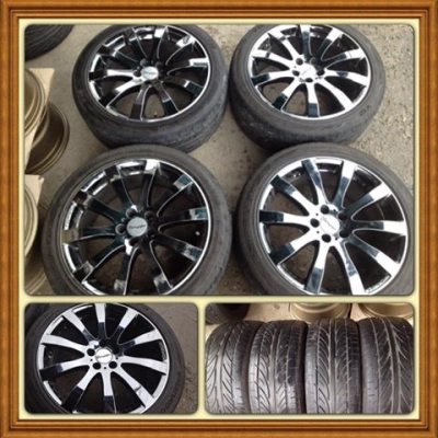 ขายแม็กขอบ 17 TOMASAN แบล็คโคม 5 รู 100 +ยาง. ราคา 9,900 บาท