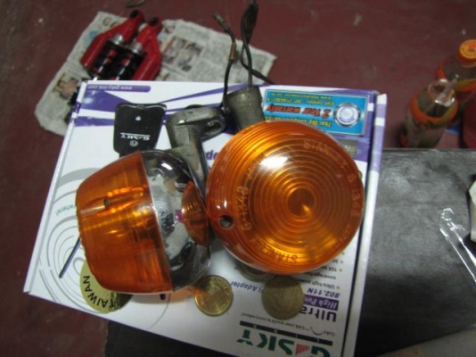 ไฟเลี้ยว1คู่ ของHonda cg125 สภาพสวย แท้เจเปน ราคาพร้อมส่ง500บ