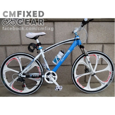 ขายถูกสุด รถจักรยานเสือภูเขา BMW ล้อแม็กซ์ สีน้ำเงิน