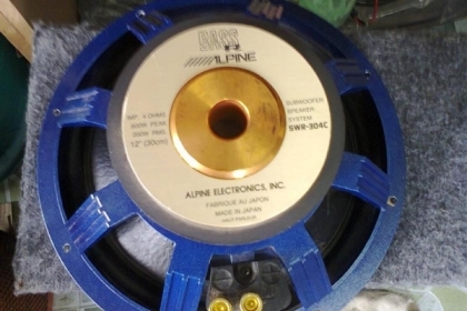 ขายลำโพง 12นิ้ว alpine เหล็กหล่อว้อยเดี่ยว 1คู่