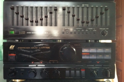 .ขาย AMP SUNSUI AU-CX777DG+EQ SUNSUI SE-7 หน้าเป็นรอย
