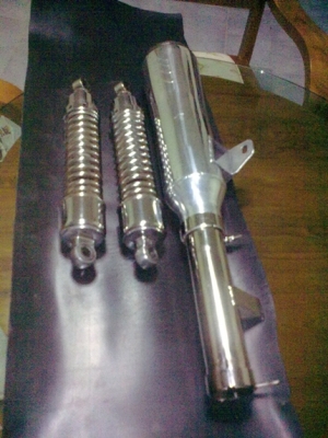 ท่อ super TRAPP และ โช๊คหลัง clubman 250 ท่อ super TRAPP และ โช๊คหลัง clubman 250