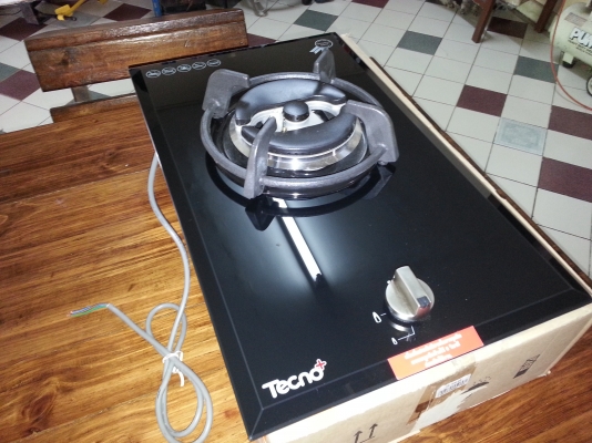 ขายเตาแก๊ส+ไฟฟ้าเซรามิคกระจกดำของใหม่ยี่ห้อTecno