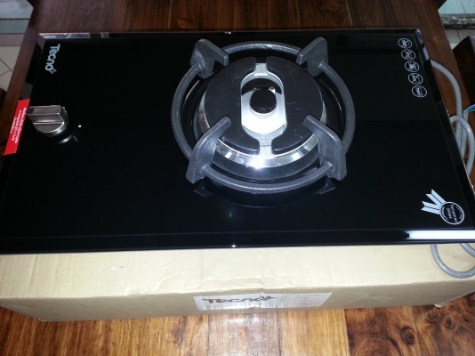 ขายเตาแก๊ส+ไฟฟ้าเซรามิคกระจกดำของใหม่ยี่ห้อTecno