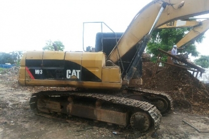 แบคโฮ CAT 320VII  ไฟฟ้าตัด มีแอร์ เอวแน่น รถทำงานอยู๋