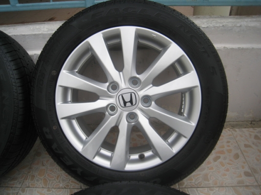 ขายล้อแม็ก Honda civic fb ถอดรถป้ายแดง 16"x6.5" et45 5 รู 114.3 +ยางสัปดาห์ที่ 11 ปี 13 (081-3747940)
