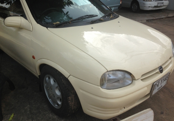 OPEL CORSA 1200 CC ปี 95 รถสวยเดิมๆสภาพดีพร้อมใช้งาน เครื่องแห้งแรงดี ภายในเก๋งคอนโซลสวยครบ พวงมาลัยเพาเวอร์ กระจกไฟฟ้า แอร์เย็น เครื่องเล่น CD ช่วงล่างแน่น ยางสภาพดี 4 เส้นประมาณ 60\% พร้อมใช้งานได้เลย เอกสารทะเบียนภาษีครบพร้อมโอน ราคาต่อรองได้ครับ OPEL CORSA 1200 CC ปี 95 รถสวยเดิมๆสภาพดีพร้อมใช้งาน เครื่องแห้งแรงดี ภายในเก๋งคอนโซลสวยครบ พวงมาลัยเพาเวอร์ กระจกไฟฟ้า แอร์เย็น เครื่องเล่น CD ช่วงล่างแน่น ยางสภาพดี 4 เส้นประมาณ 60\% พร้อมใช้งานได้เลย เอกสารทะเบียนภาษีครบพร้อมโอน ราคาต่อรองได้ครับ