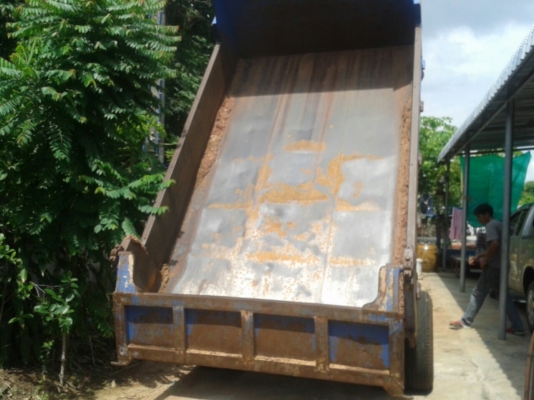 ขายรถบรรทุกหกล้อดั๊มพ์ Isuzu NKR เครื่อง 4BE1-110 แรง ดั๊มพ์ 3 คิว รถประกอบ F หลัง ยางใหม่ทุกเส้น ทะเบียนพร้อม