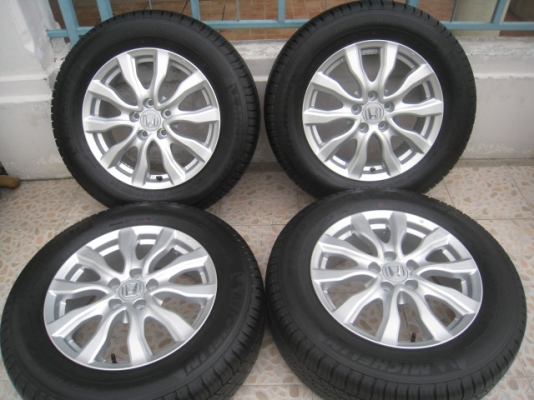 ขายล้อแม็ก Honda CRV G4 ถอดรถป้ายแดง 17"x6.5" et50 5รู114.3 + ยางปี 13 สนใจติดต่อ เล็กคลองสามครับ (081-3747940)