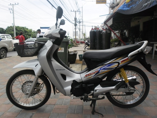 wave125Rปี48รถบ้านเครื่องแน่นๆสีเดิมเปลือกแท้เดิมภาษีเต็ม