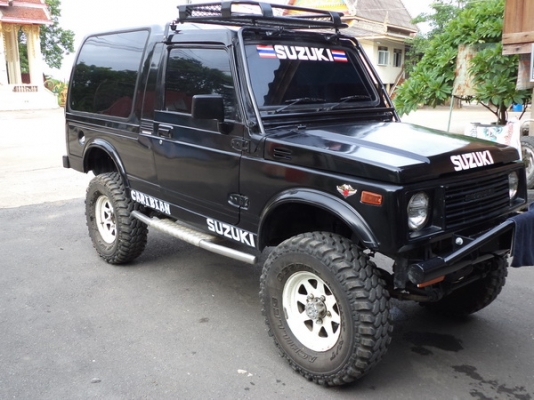 (รถลุยน้ำท่วม) SUZUKI  CARIBAN 1.3 ยกสูงเทินเพลา +พึ่งติดแก็ส LPG