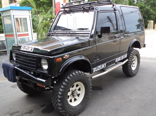 (รถลุยน้ำท่วม) SUZUKI  CARIBAN 1.3 ยกสูงเทินเพลา +พึ่งติดแก็ส LPG