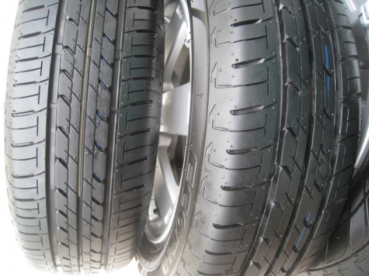 ขายแม็ก Mitsubishi mirage ถอดรถป้ายแดง 14"x4.5" et46 4รู100 +ยางปี0313  ตุ่มและสีหน้ายางมี(081-3747940)