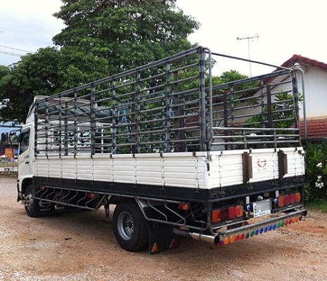 ขาย 6 ล้อ HINO MEGA 500 175แรงม้า กระบะคาร์โก้โครงเหล็ก กว้าง2.40เมตร ยาว5.60เมตร