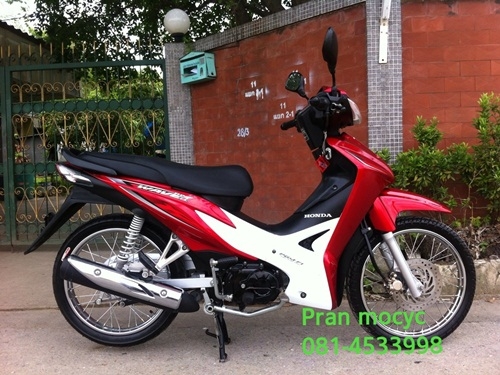 ขาย honda wave สีเเดงขาว ปี2555