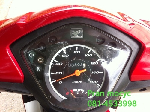 ขาย honda wave สีเเดงขาว ปี2555