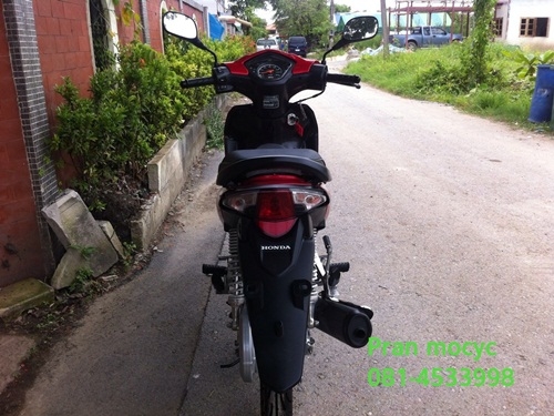 ขาย honda wave สีเเดงขาว ปี2555