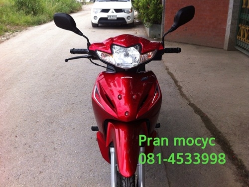 ขาย honda wave สีเเดงขาว ปี2555