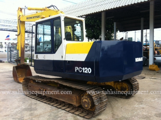 รถขุด PC120-5 S/N 302XX รถนอก ขายถูก บจก.สหสินอีควิปเม้นท์ โทร.081-5851880, 02-5168100-1 รถขุด PC120-5 S/N 302XX รถนอก ขายถูก บจก.สหสินอีควิปเม้นท์ โทร.081-5851880, 02-5168100-1