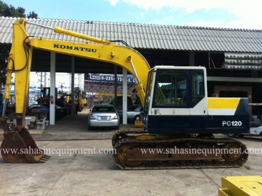 รถขุด PC120-5 S/N 302XX รถนอก ขายถูก บจก.สหสินอีควิปเม้นท์ โทร.081-5851880, 02-5168100-1