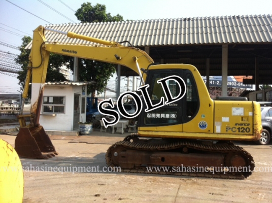 ขายแล้ว รถขุด PC120-6 S/N 491XX รถนอก นำเข้า บจก.สหสินอีควิปเม้นท์ โทร.081-5851880, 02-5168100-1 www.sahasinequipment.com