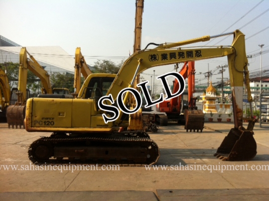 ขายแล้ว รถขุด PC120-6 S/N 491XX รถนอก นำเข้า บจก.สหสินอีควิปเม้นท์ โทร.081-5851880, 02-5168100-1 www.sahasinequipment.com