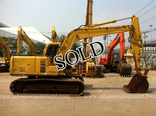 รถขุด PC120-6E S/N 596XX รถนอก ขายถูก บจก.สหสินอีควิปเม้นท์ โทร.081-5851880, 02-5168100-1 www.sahasinequipment.com