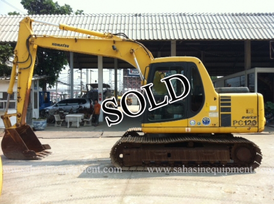 รถขุด PC120-6E S/N 596XX รถนอก ขายถูก บจก.สหสินอีควิปเม้นท์ โทร.081-5851880, 02-5168100-1 www.sahasinequipment.com