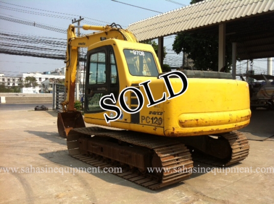 รถขุด PC120-6E S/N 596XX รถนอก ขายถูก บจก.สหสินอีควิปเม้นท์ โทร.081-5851880, 02-5168100-1 www.sahasinequipment.com