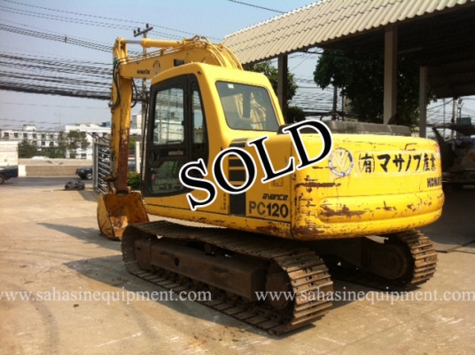 รถขุด PC120-6E S/N 574XX รถนอก นำเข้า บจก.สหสินอีควิปเม้นท์ โทร.081-5851880, 02-5168100-1 www.sahasinequipment.com