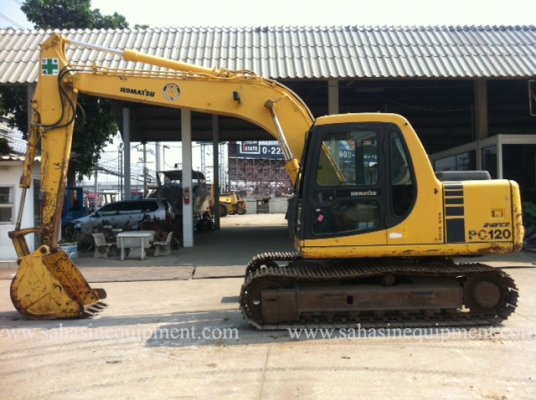 รถขุด PC120-6E S/N 574XX รถนอก นำเข้า บจก.สหสินอีควิปเม้นท์ โทร.081-5851880, 02-5168100-1 www.sahasinequipment.com