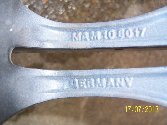 แม็ก BMW ขอบ 17  พร้อมยาง  1 เส้น