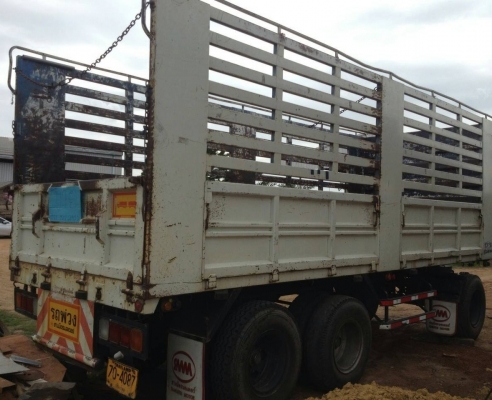 ขายด่วน ลูกพ่วง 3 เพลากระบะคอกสูงเกษตรไม่ดั๊มพ์ของสามมิตรสภาพอย่างสวย ช่วงล่างดีไม่มีผุกร่อน ยางสภาพดี 10 เส้นประมาณ 70\% พร้อมบรรทุกพร้อมใช้งาน เอกสารทะเบียนภาษีครบพร้อมโอน ราคาต่อรองได้ครับ