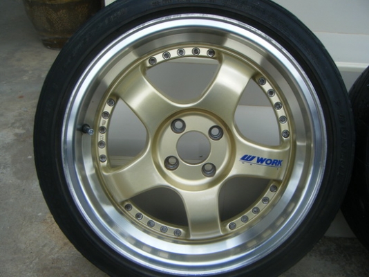 ขายแม็กซ์ work (ROTA) ขอบ 17 นิ้ว 4 รู 100 + ยาง