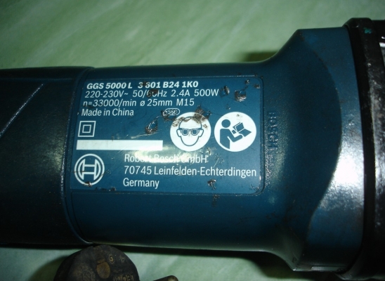 ขายเครื่องเจียรคอยาว Bosch รุ่นGGS 5000 L (500w.)