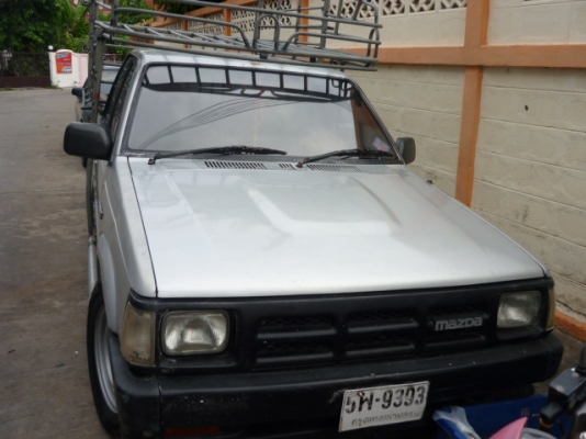 รถมาสด้า ธันเดอร์ เครื่อง ISUZU เดิมจากห้างพร้อมอุปกรณ์หาเงิน คอกเหล็กเสริมเเหนบ