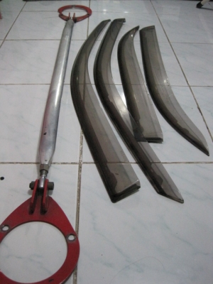 ค้ำโช๊ค วอเตอร์การ์ดรอบคัน toyota corolla สามห่วง ของแท้