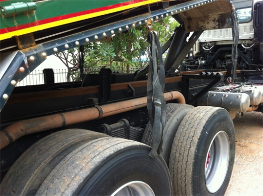 ขายรถพ่วง DECA 360 ดัมพ์กระบะเหล็ก ลูกพ่วง3เพลายาว7เมตร เครื่องเดิม เกียร์เดิม