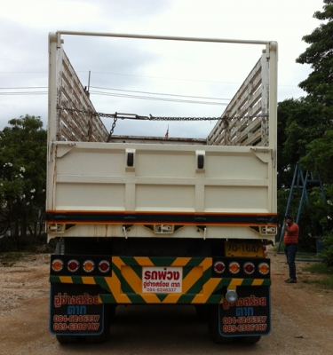 ขายรถพ่วง DECA 360 ดัมพ์กระบะเหล็ก ลูกพ่วง3เพลายาว7เมตร เครื่องเดิม เกียร์เดิม