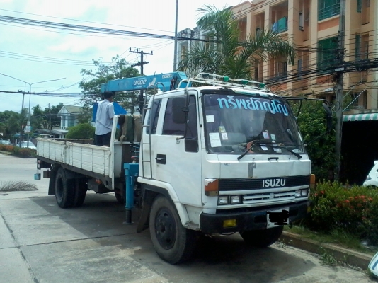 ขายด่วน Isuzu Rocky 6 ล้อ FRR12LA กระบะยาว 5.5 ม เครน 3 ตัน 3 ปลอก ยี่ห้อ Unic