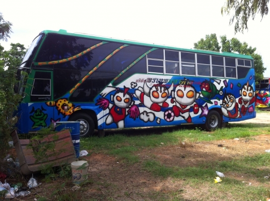 ขายด่วนรถบัส เครื่องมิตซู 6D22 ท้องเรือกล้วย