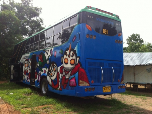 ขายด่วนรถบัส เครื่องมิตซู 6D22 ท้องเรือกล้วย