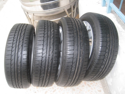 ขายล้อแม็ก Suzuki swift ถอดรถป้ายแดง 16"x6" et45 4 รู 100(toyota,mazda,ford ใส่ได้เลยครับ) + ยาง สัปดาห์ที่9 ปี13